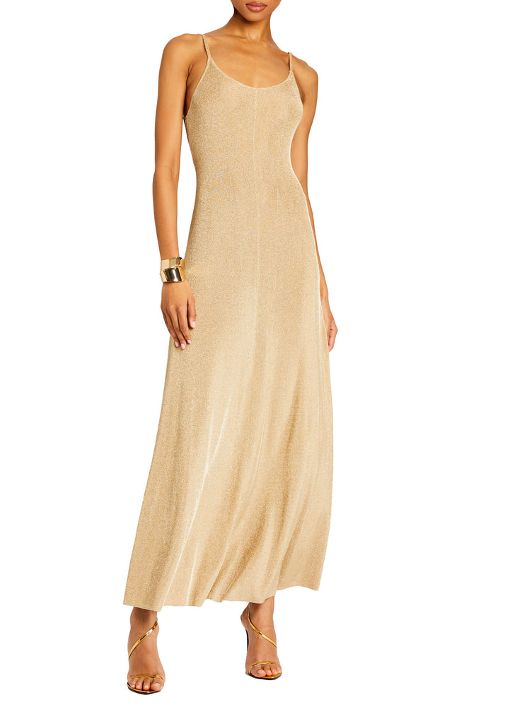 Mabeline Metallic Knit Maxi Dress Mabeline Metallic Knit Maxi Dress