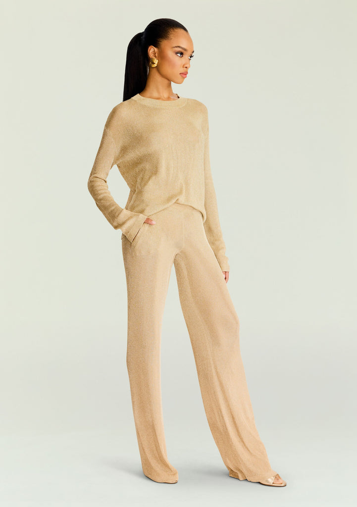 Sheldon Metallic Knit Pant – SEROYA