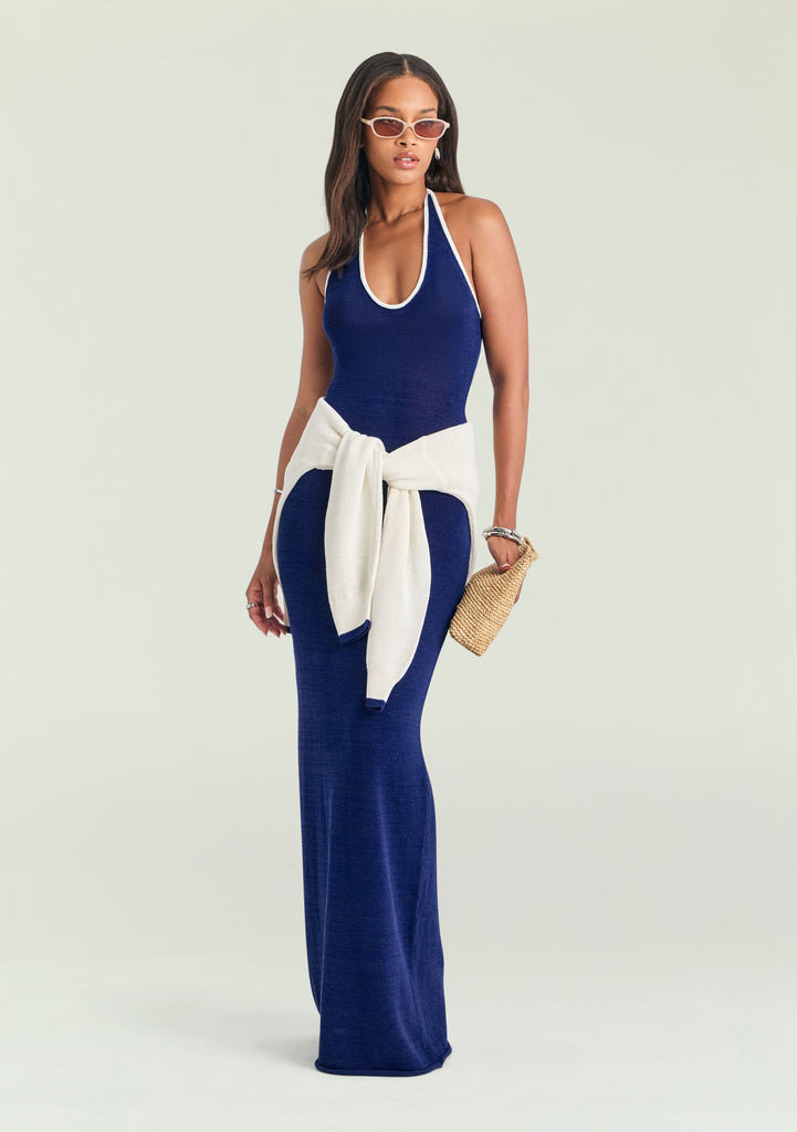 annora faux wrap knit dress Market & Spruce Dress Stitch Fix Annora Faux Wrap Knit Sz S Navy Terracotta