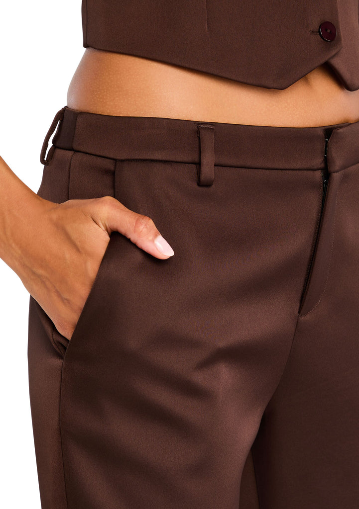 パンツ DEPAREILLE  BACK SATIN GEORGETTES PANTS Eco Josette Satin Pant | Marciano