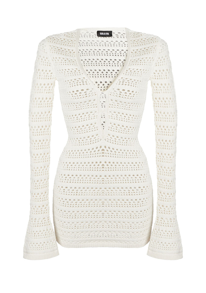 Nori Crochet Mini Dress – SEROYA