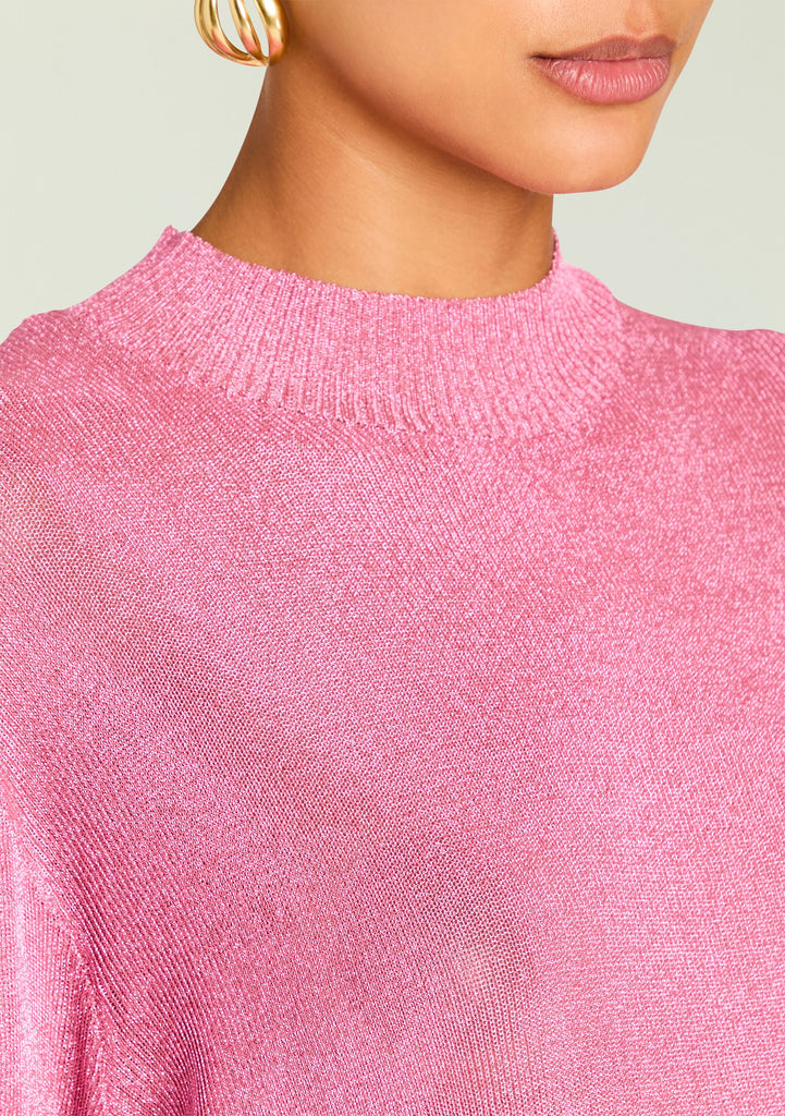 Rae Metallic Knit Mini Dress