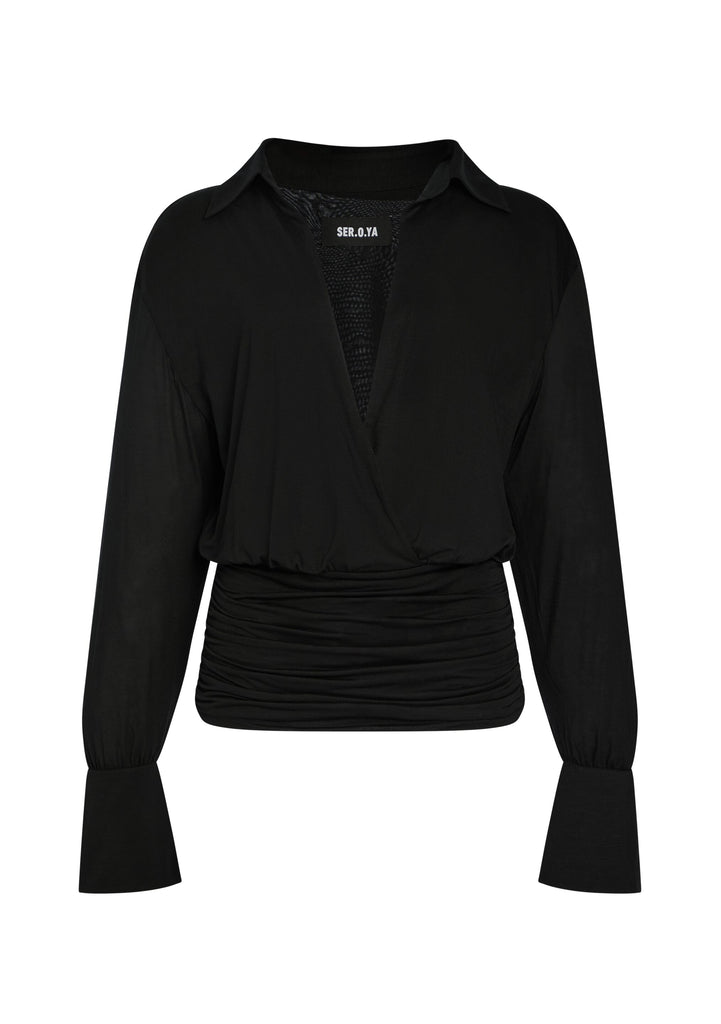 Aurora blouse Black | elu
