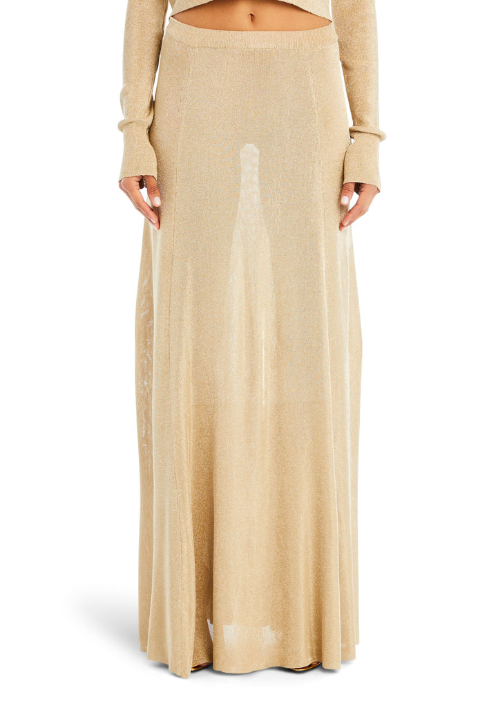 ショップレビュー ランキング Alice SER.O.YA – Skirt Maxi Knit Metallic スカート