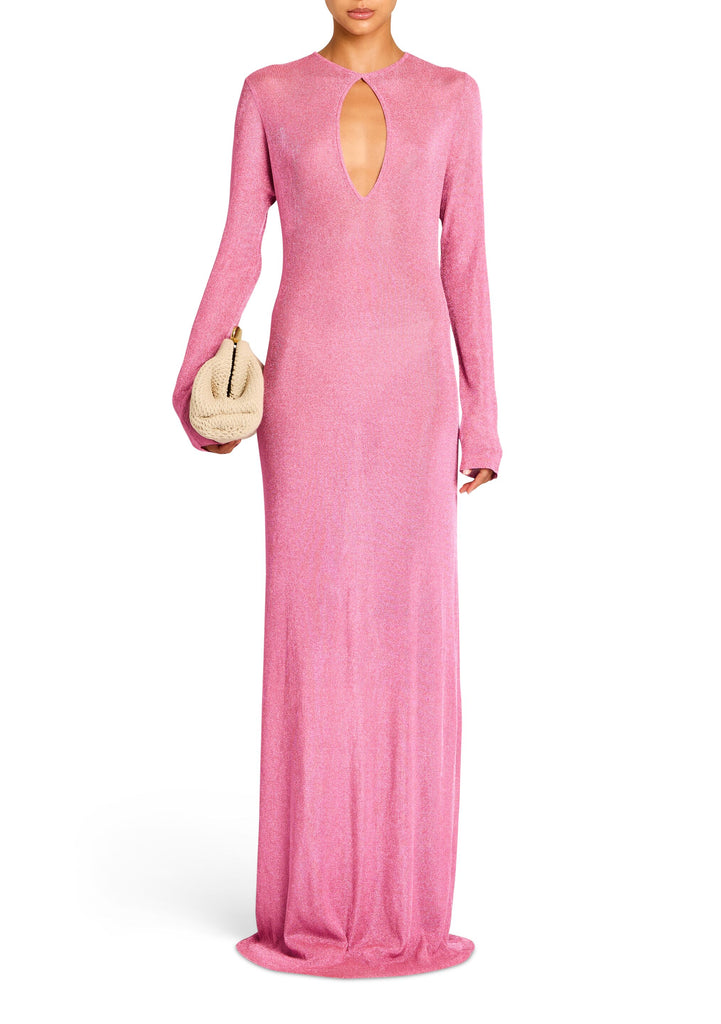 Carmel Metallic Knit Maxi Dress – SER.O.YA