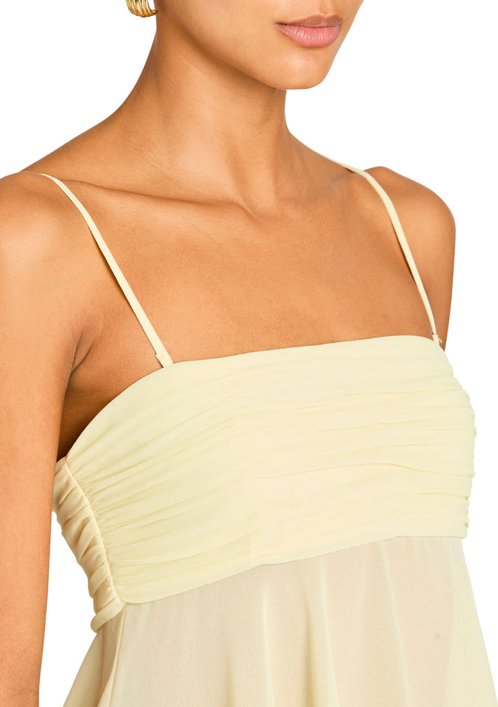 【LOTSYOU】韓国人気★Merry merry Dress (S,M) Elegant 3D Flowers Khaki A-line Strapless Evening Dress