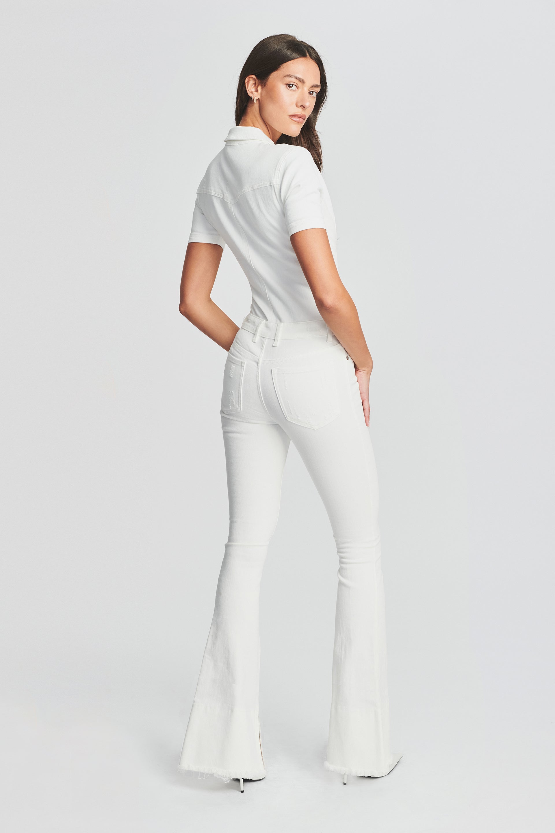 White Giant pleat-front suit trousers | Raey | MATCHES UK