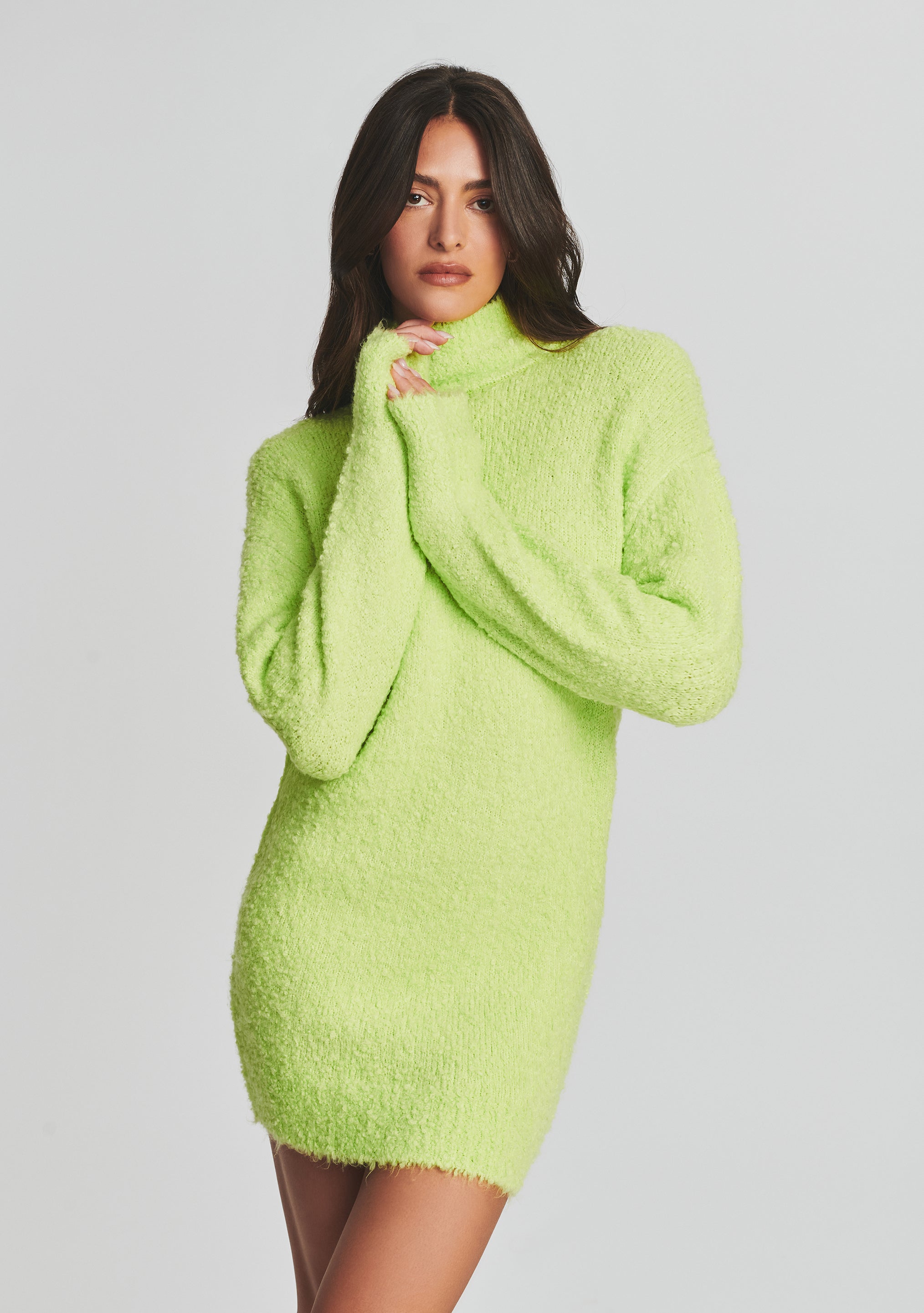 Charlie Boucle Sweater Dress – SEROYA NYC
