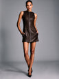 Aria Vegan Leather Mini Dress