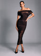 Noel Mesh Midi Dress