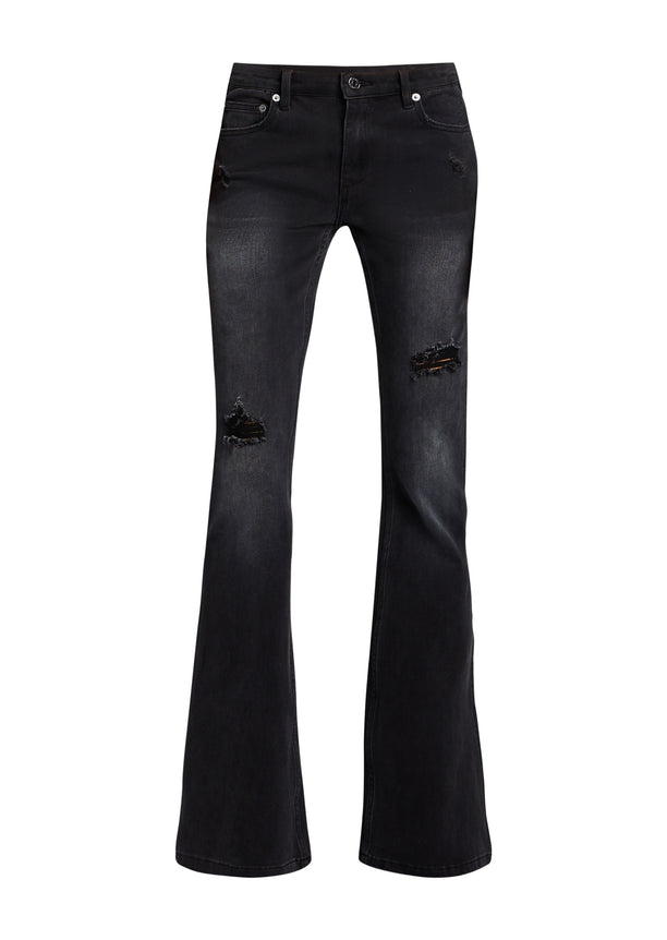 Demi Mid Rise Flare Jean