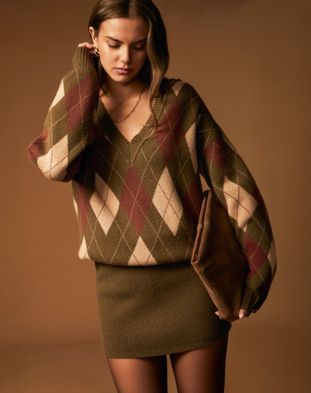Birch Fuzzy Sweater Dress – SEROYA
