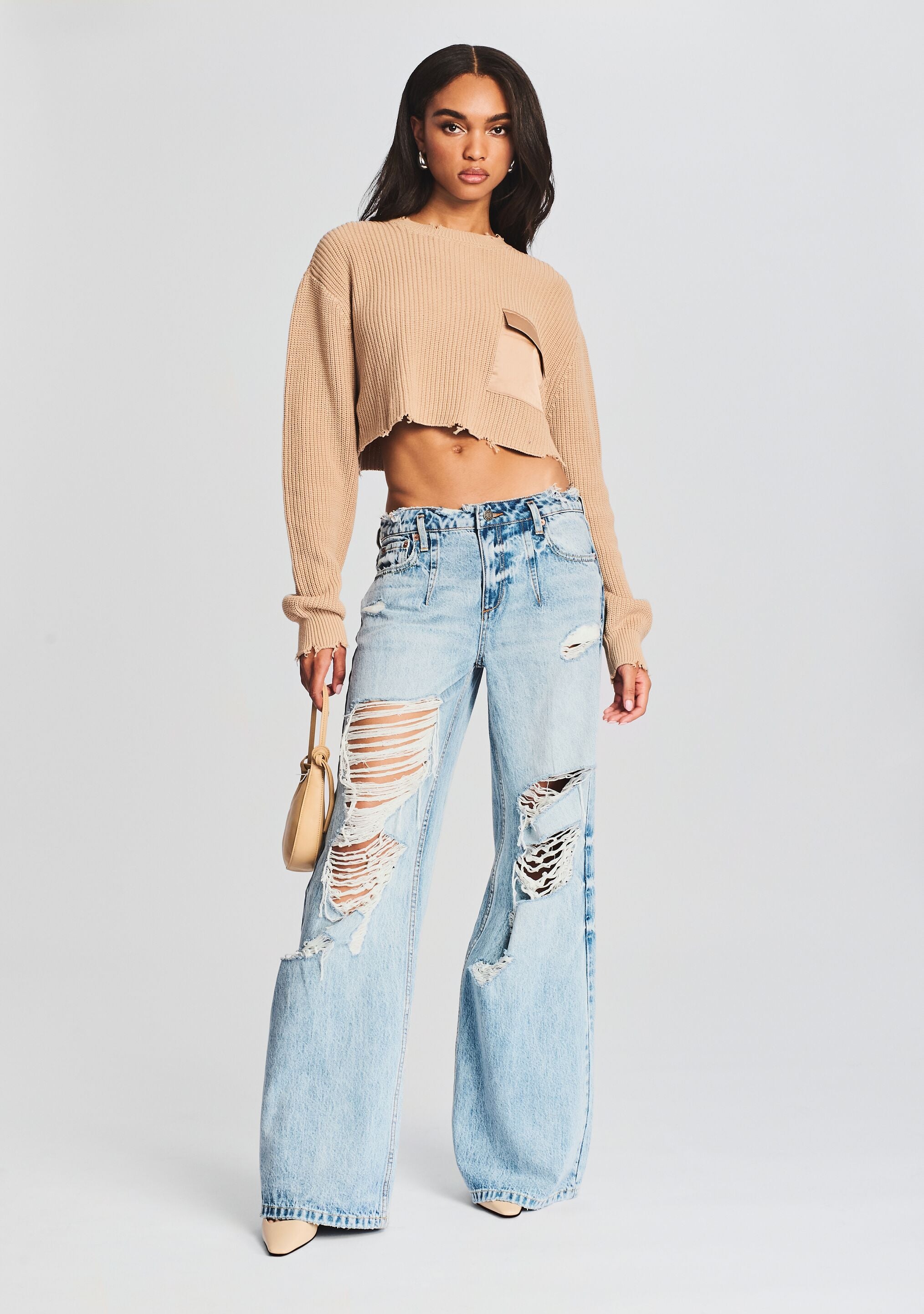Mid Cropped Devin Sweater – SEROYA