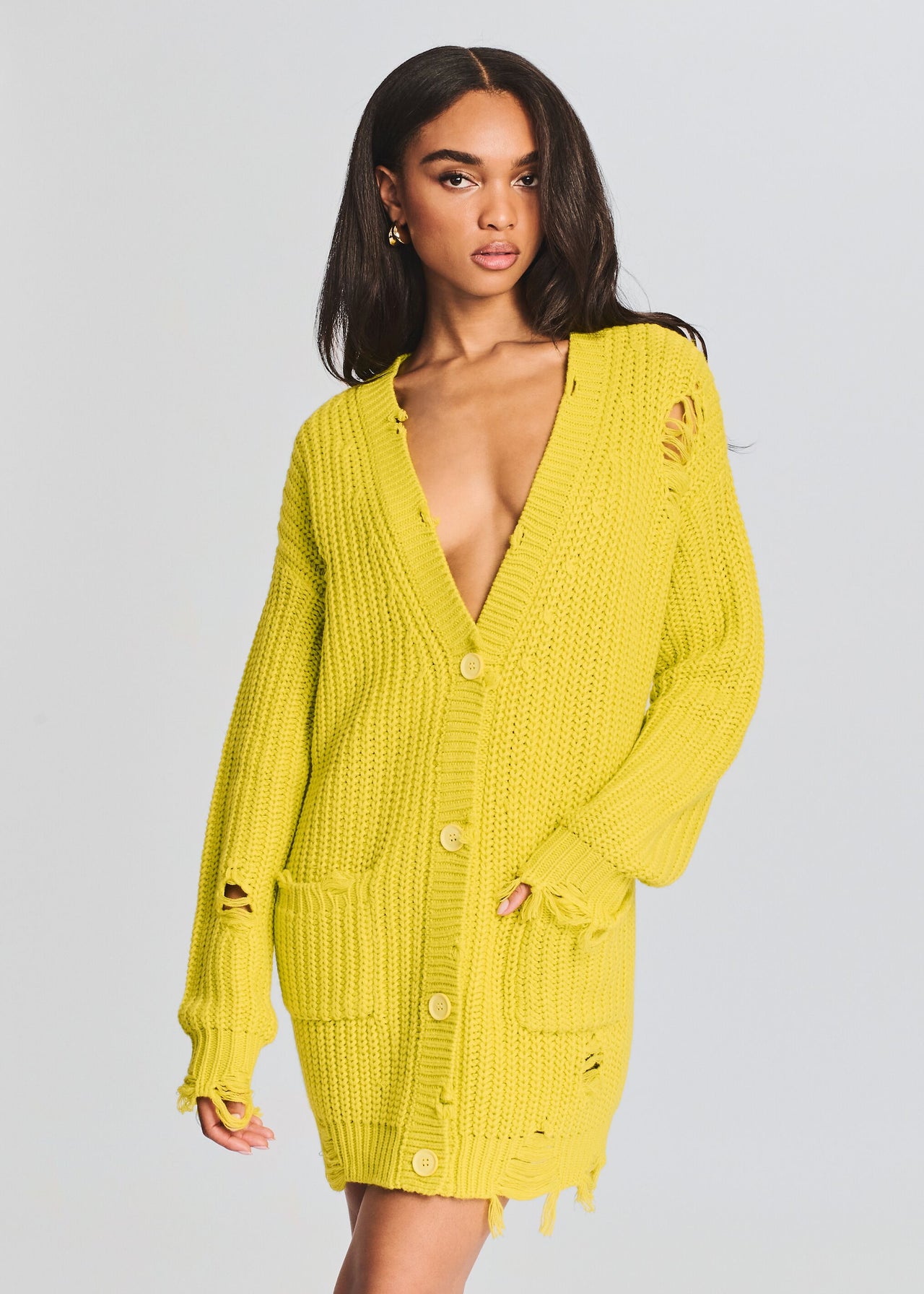 neon yellow sweater dress Our Neon Yellow Mock Neck Sweater Dress is such a vibe