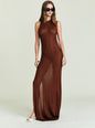 Henne Metallic Knit Maxi Dress thumbnail image 1 of 5