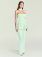 Mint green Tamara Top with ruched bust and thin straps against pale backdrop. thumbnail image 4 of 5
