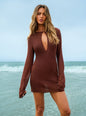 Emeri Metallic Knit Mini Dress thumbnail image 2 of 6