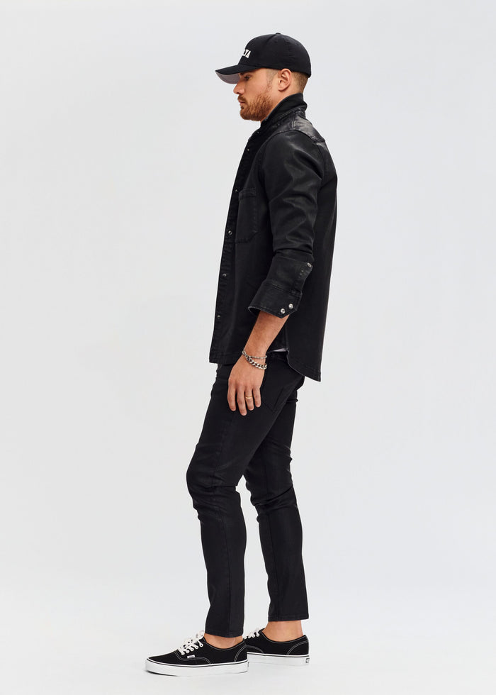 Marcus Coated Denim Shirt