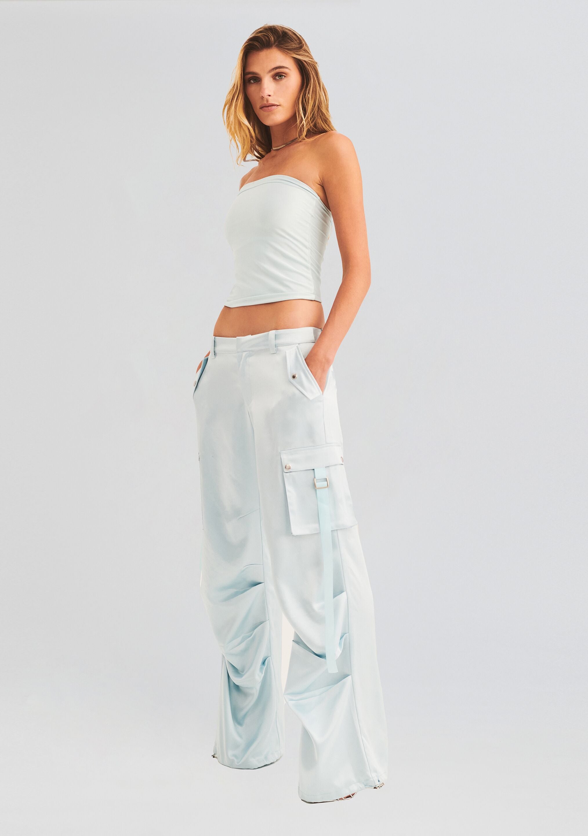 Lai Satin Cargo Pant – SEROYA NYC