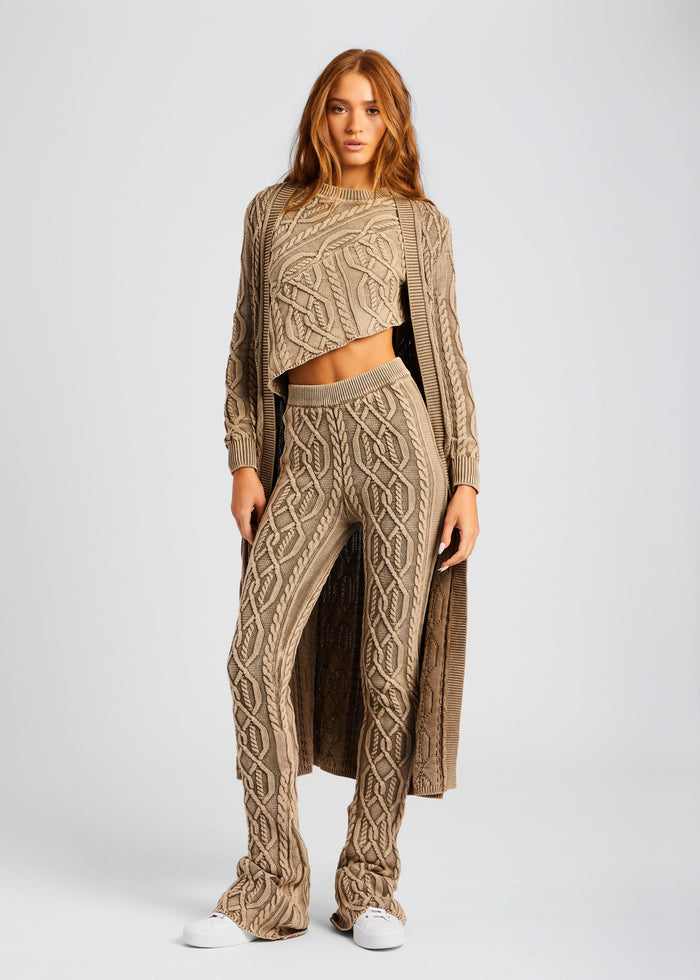 Adaline Cable Knit Cardigan