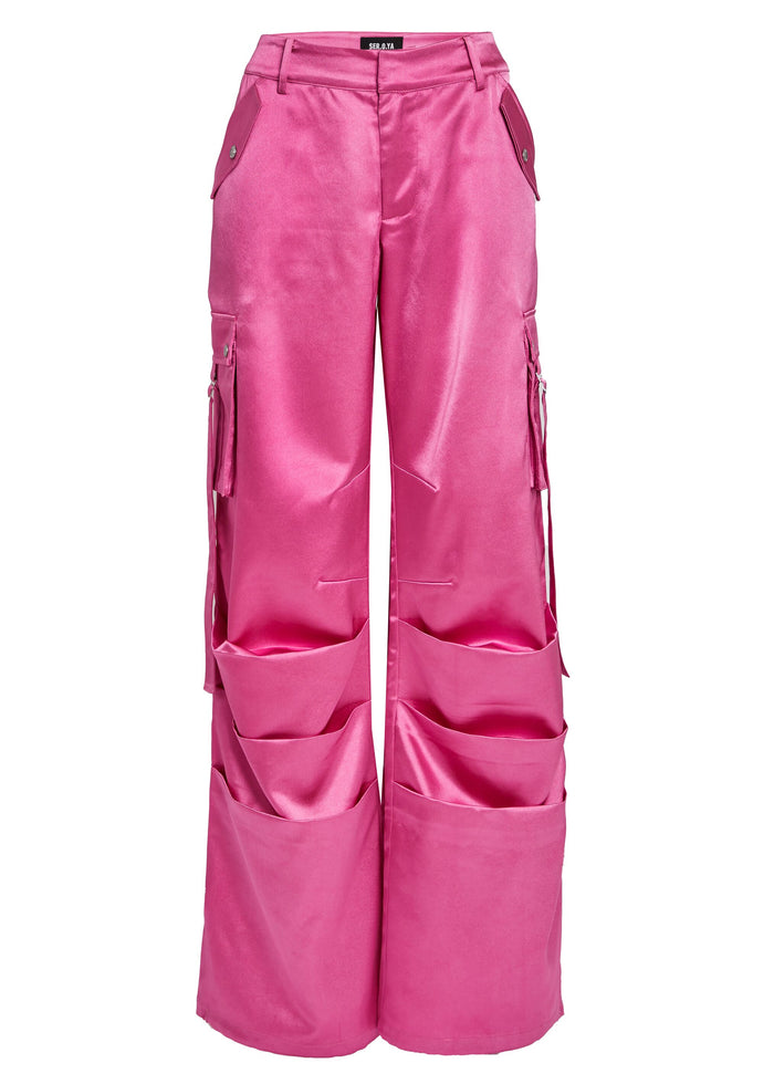 Lai Satin Cargo Pant