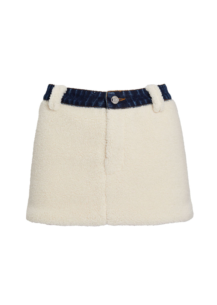 Karissa Teddy Denim Skirt