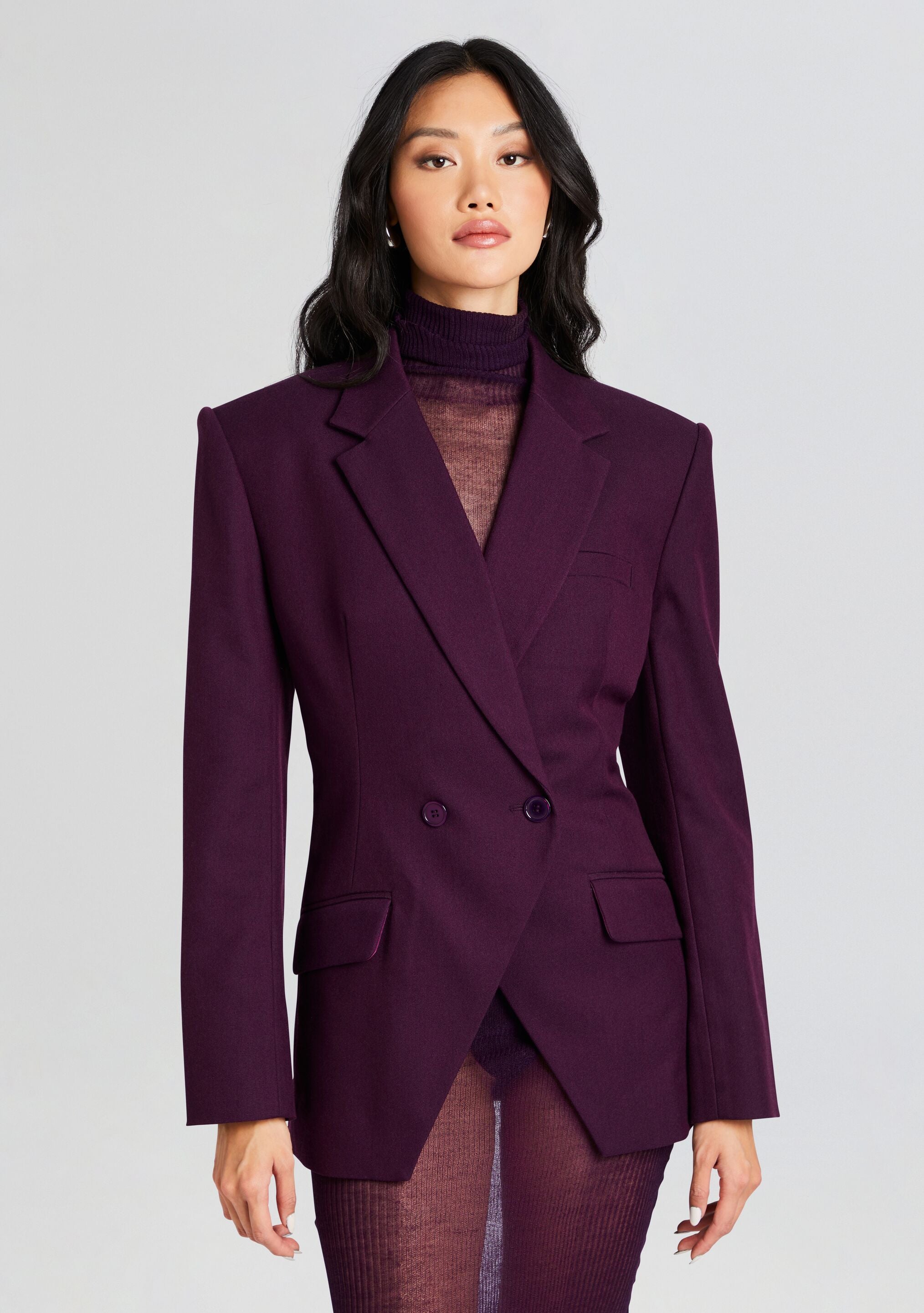 Eggplant womens suit best sale