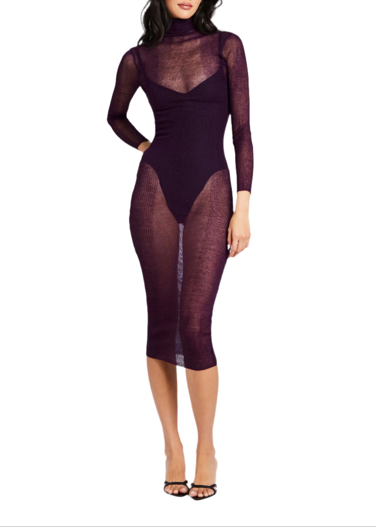 cosmo knit dress Reformation Cosmo Rib Knit Dress In Snapdragon - 51% Off