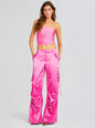 Lai Satin Cargo Pant