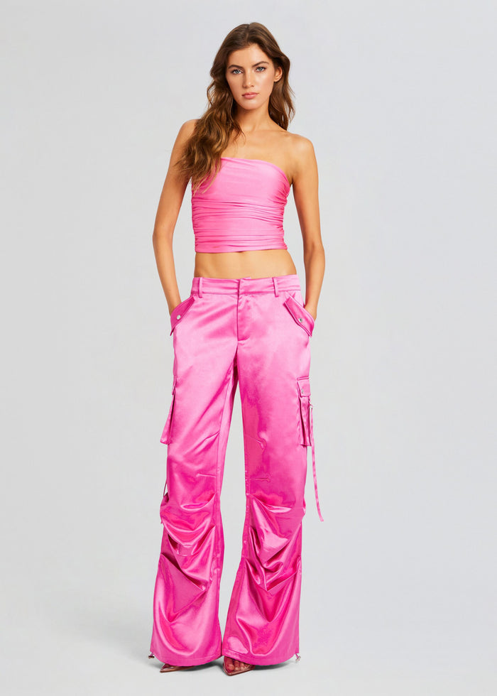 Lai Satin Cargo Pant