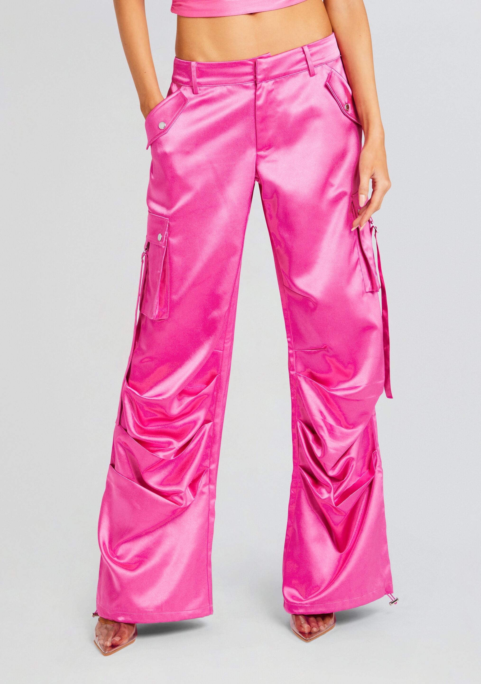 Lai Satin Cargo Pant – SEROYA NYC