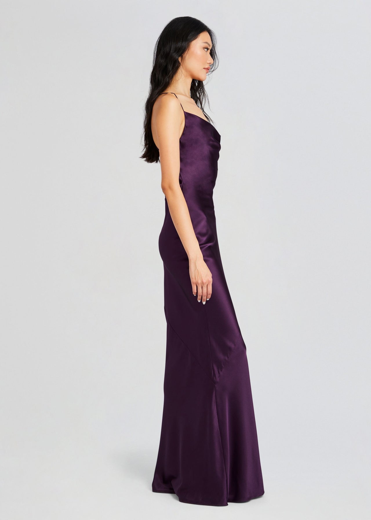 deep purple silk dress Dark Purple Silk Dresses