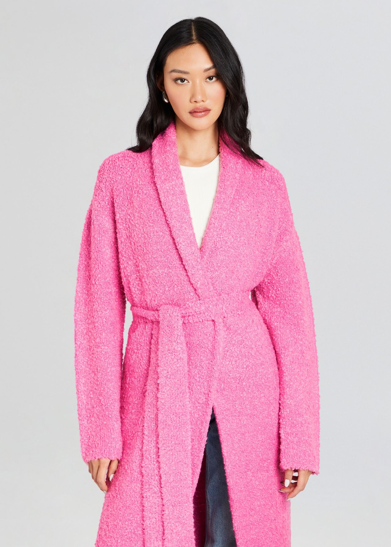 Reed Boucle Cardigan – SEROYA - Main Image