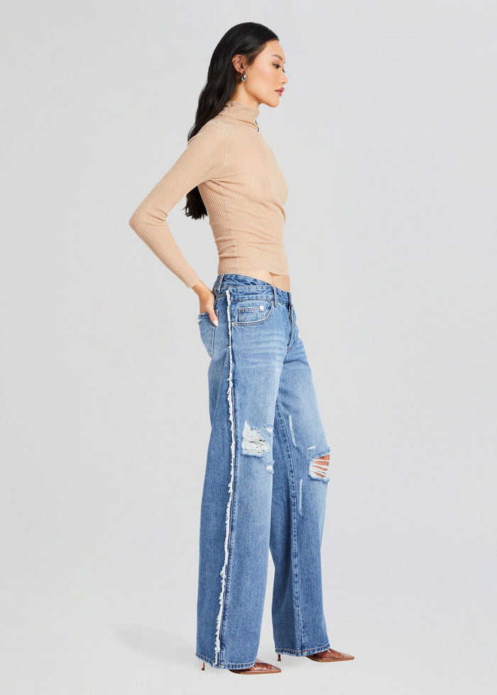 Roma Frayed Jean