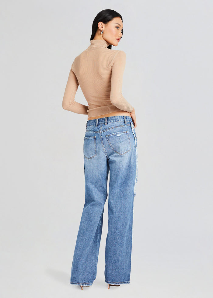 Roma Frayed Jean