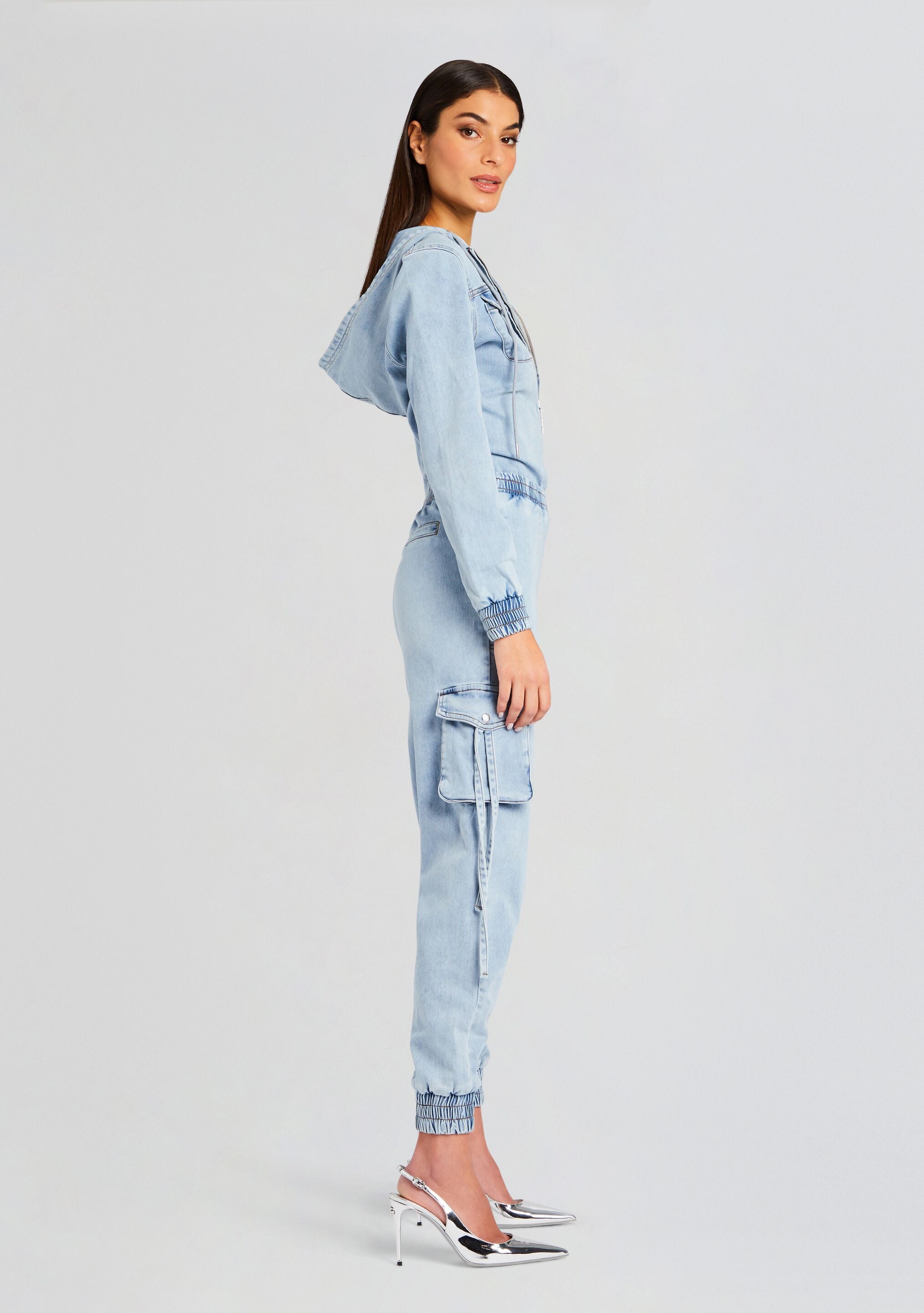【SKZ I.N.】otona satin wide salopette SANTAI Tie Dye Jumpsuit, JP01-RA16 , Boho Yoga Jumpsuit