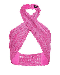 Susan Crochet Wrap Top