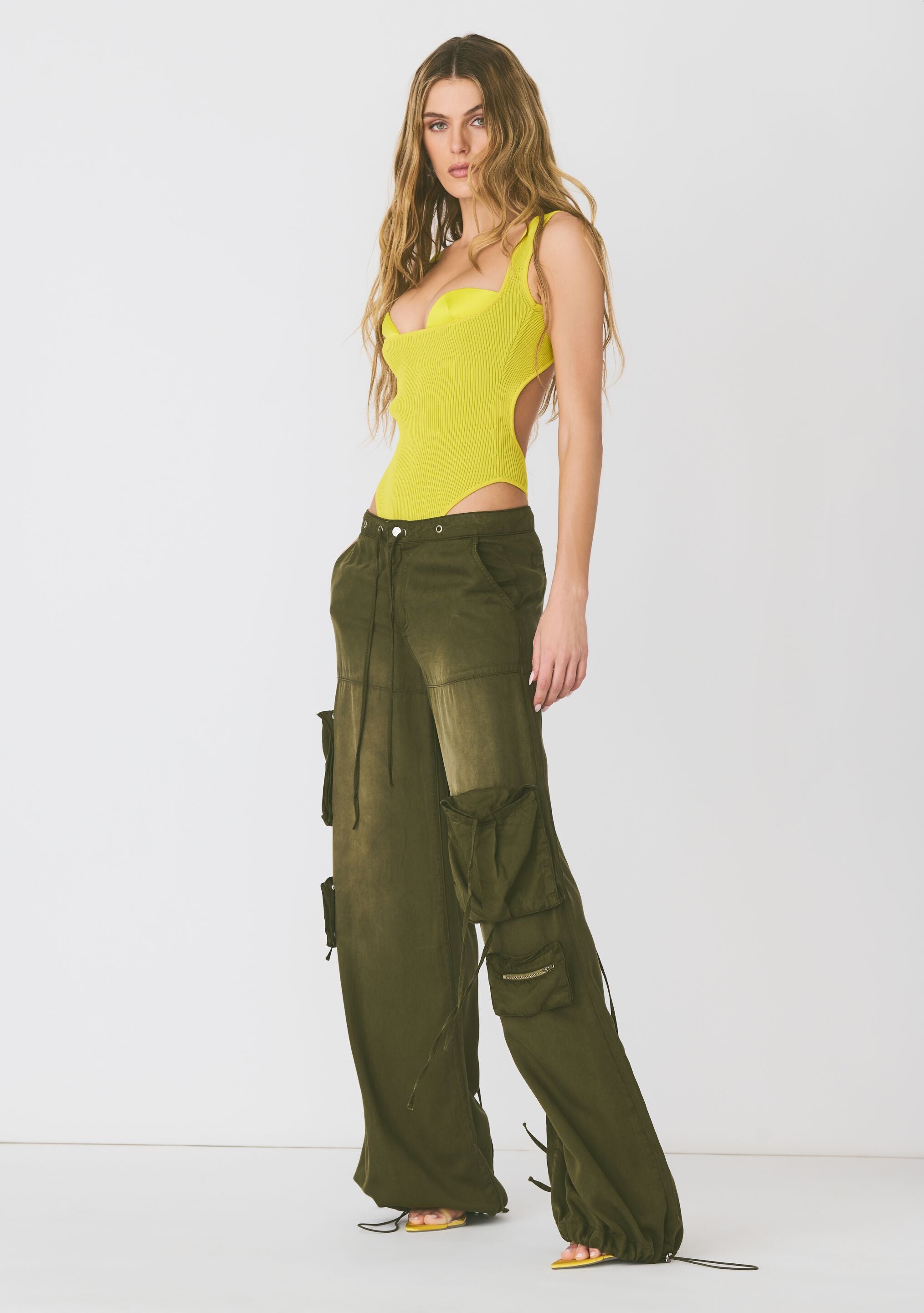 Womens Green Cargo Pants