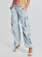 Samira Low Rise Cargo Jean