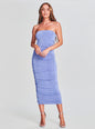 Martha Strapless Midi Dress