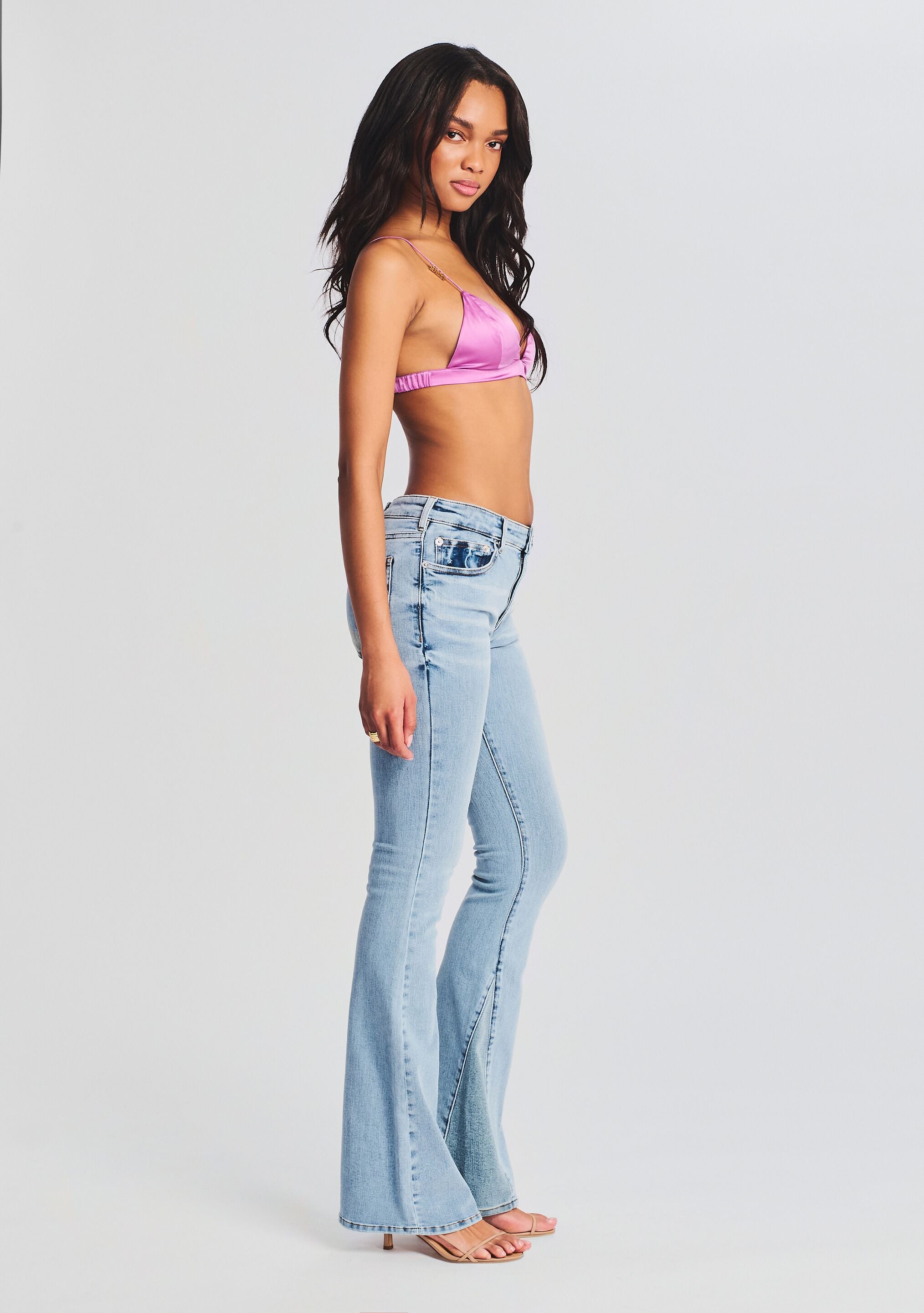 Demi Mid Rise Flare Jean – SEROYA NYC