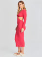 Ivana One Sleeve Midi Dress