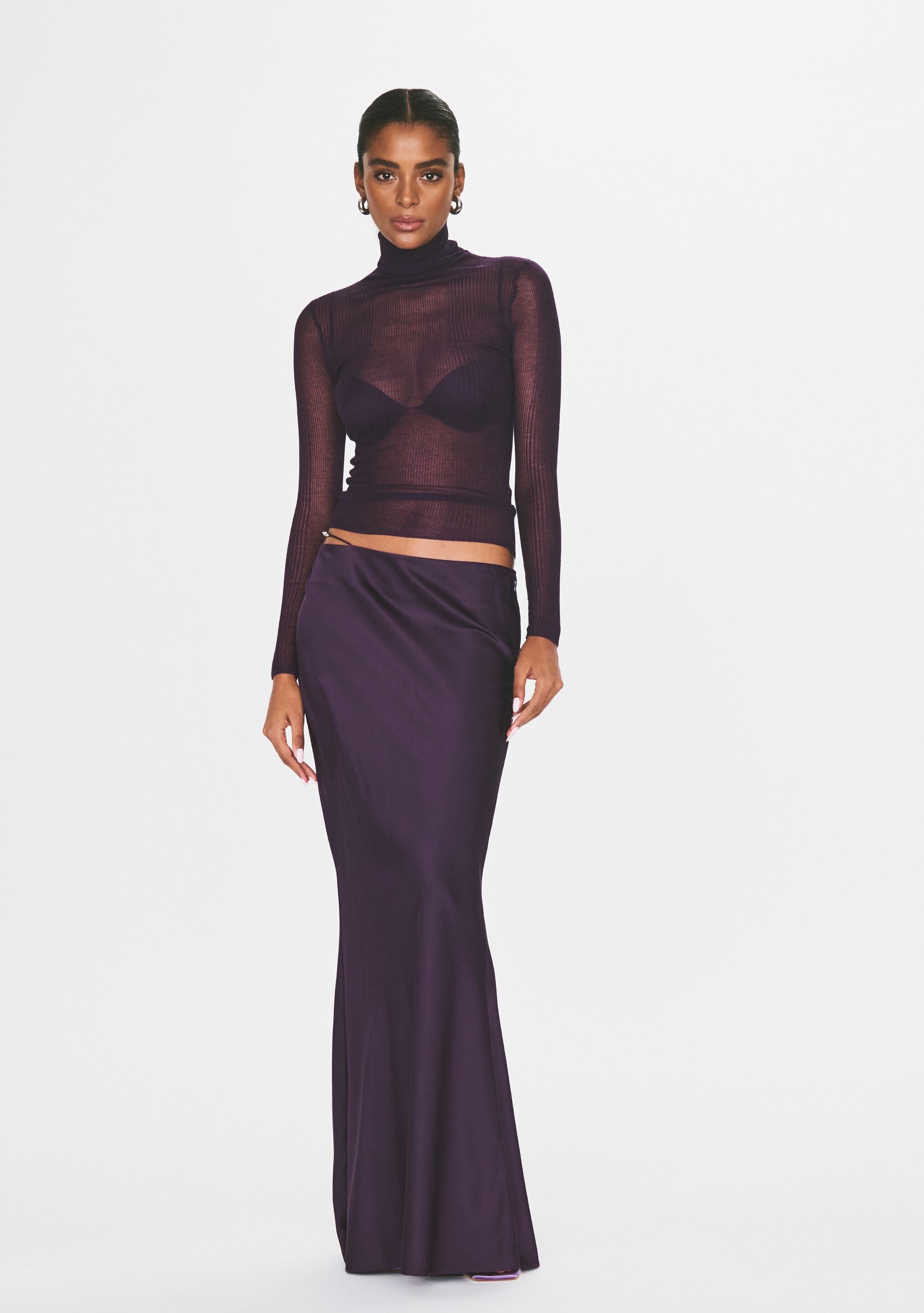 Silvana Silk Maxi Skirt – SEROYA