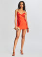 Clever Silk Mini Dress