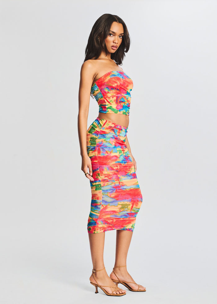 India Mesh Midi Skirt