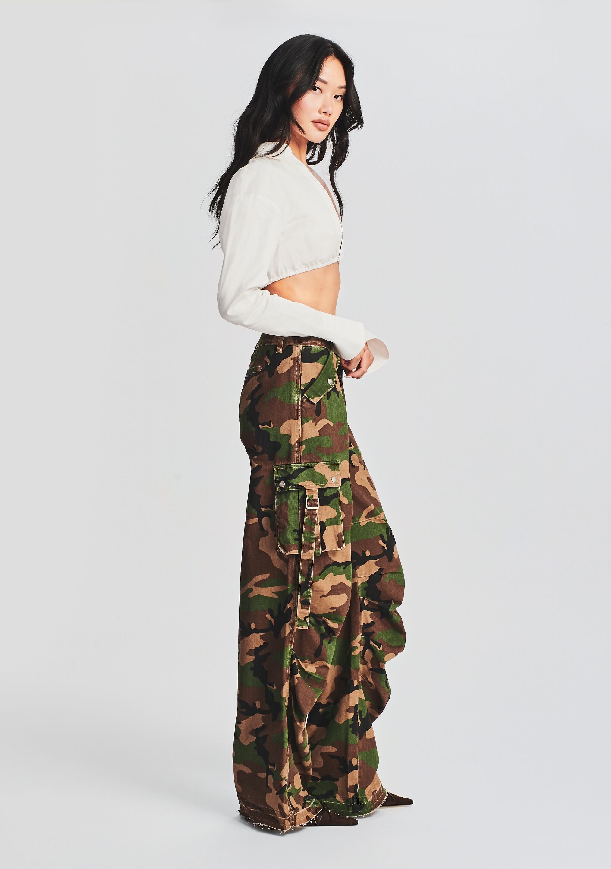 Camouflage hot sale palazzo pants