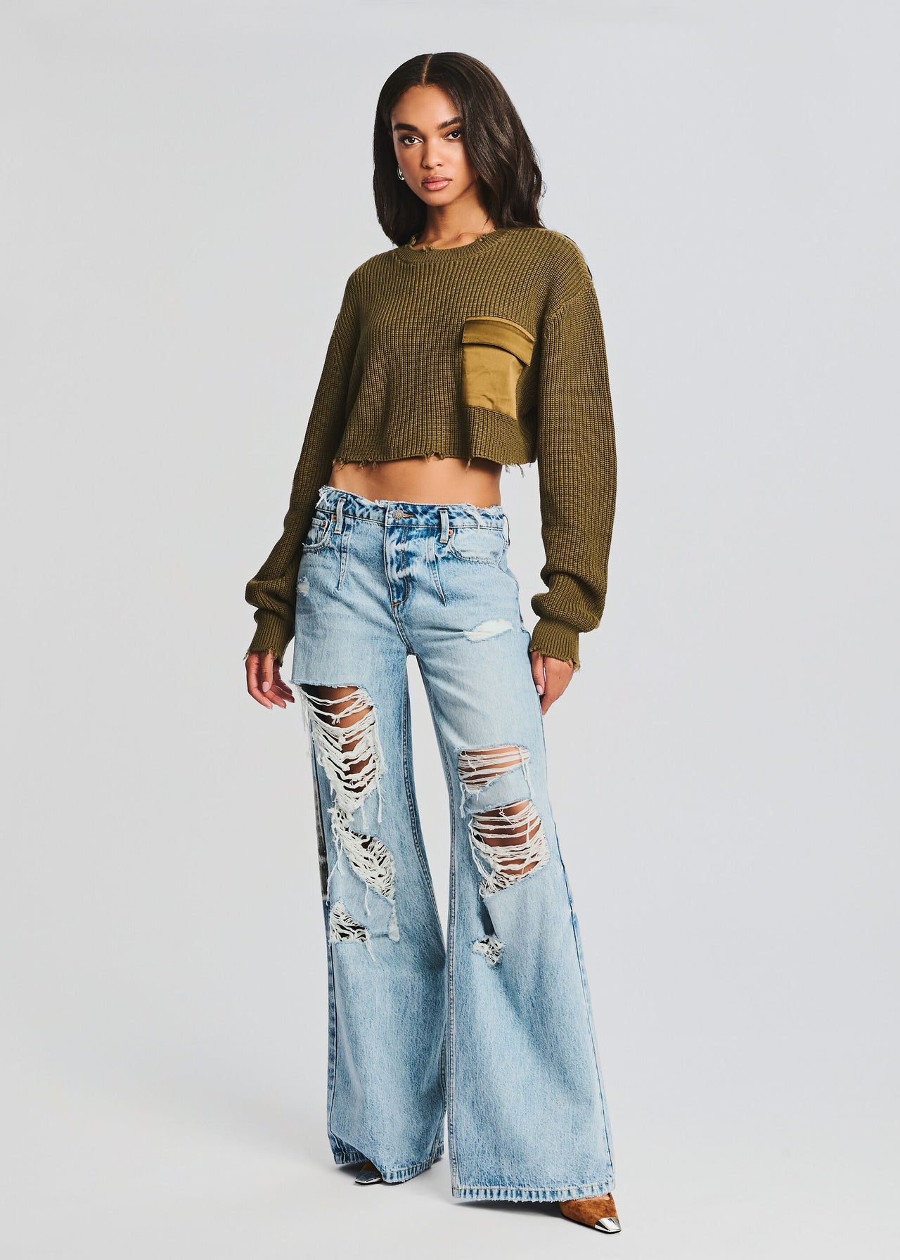 Mid Cropped Devin Sweater