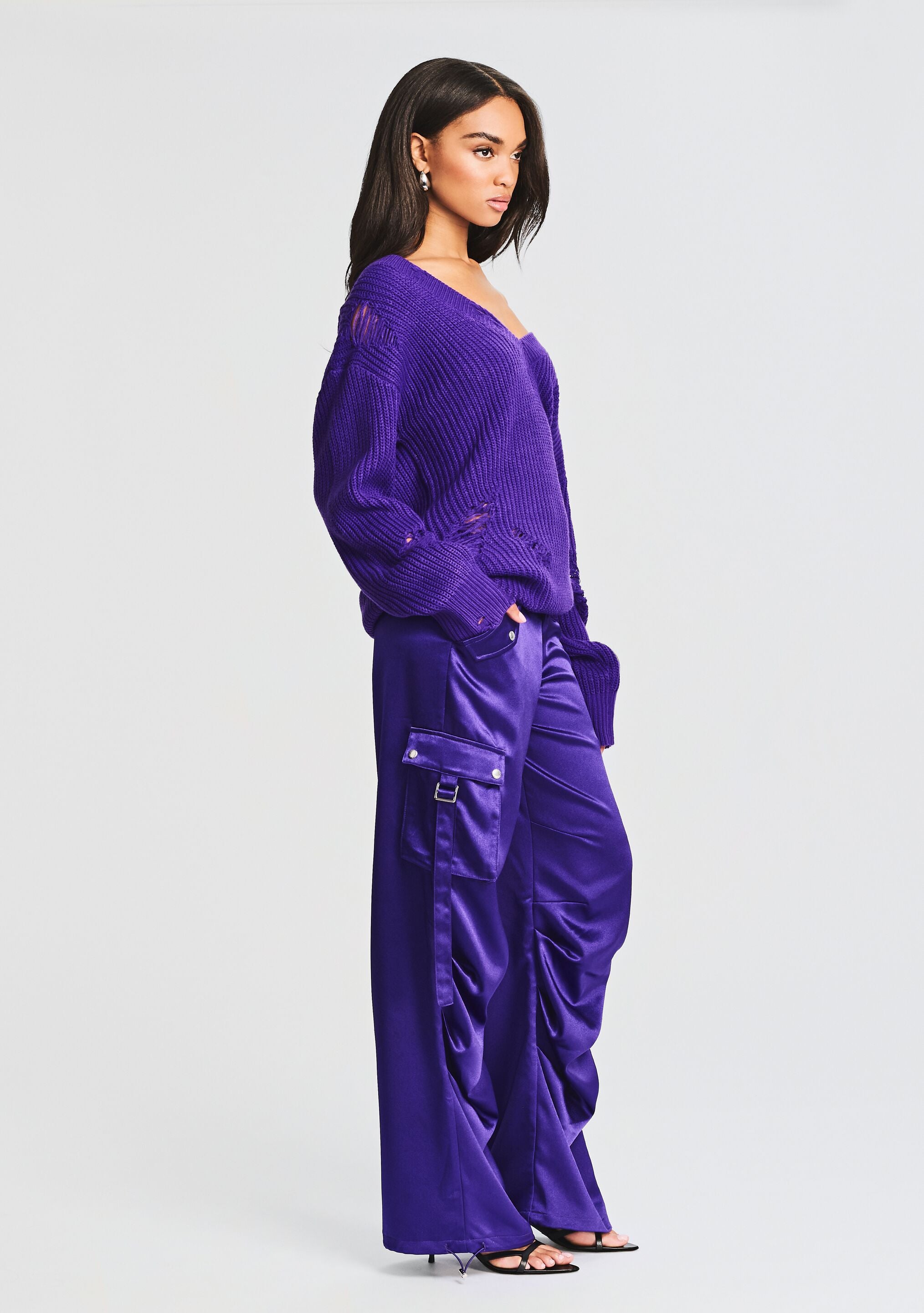 [GROVE]★23SU RONIA PANTS CRZ YOGA Womens Cotton Fleece Lined High Rise Sweatpants
