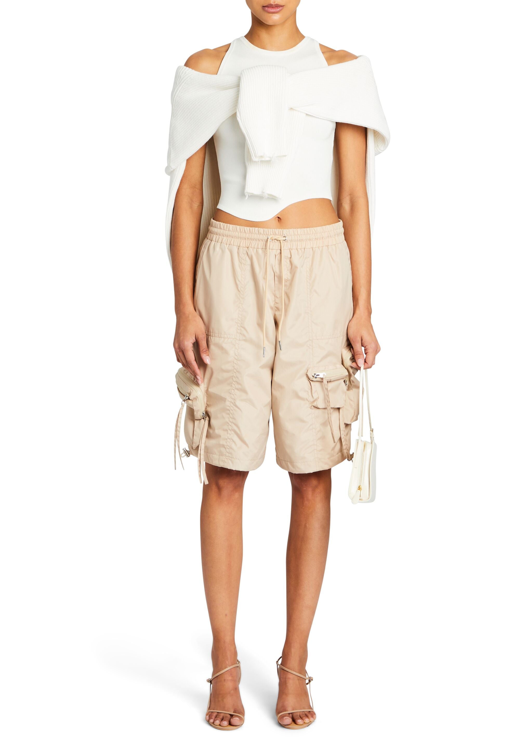 【2plan】Becca Cargo Bermuda Cotton Pants Ser.o.ya Alba Ruched Cargo Shorts | Saks Fifth Avenue