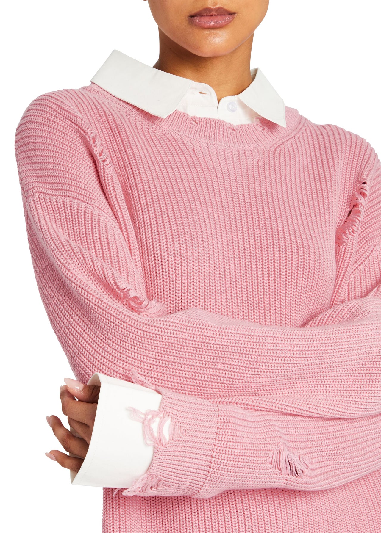 pink sweater dress women Chloe Sweater Dress – SEROYA
